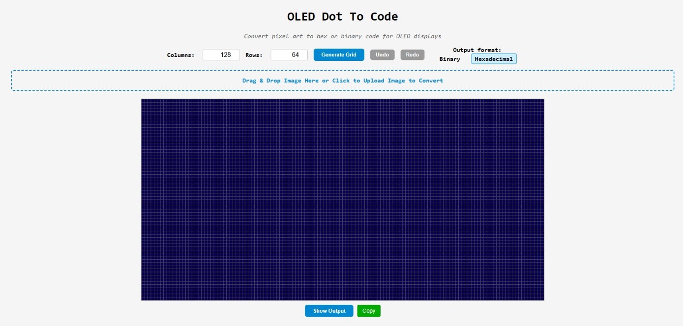 OLED Dot To Code Project